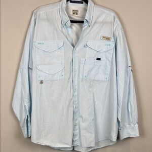 Columbia Like-New Men's PFG Super Bonehead Long Sleeve Fishing Shirt Size Large